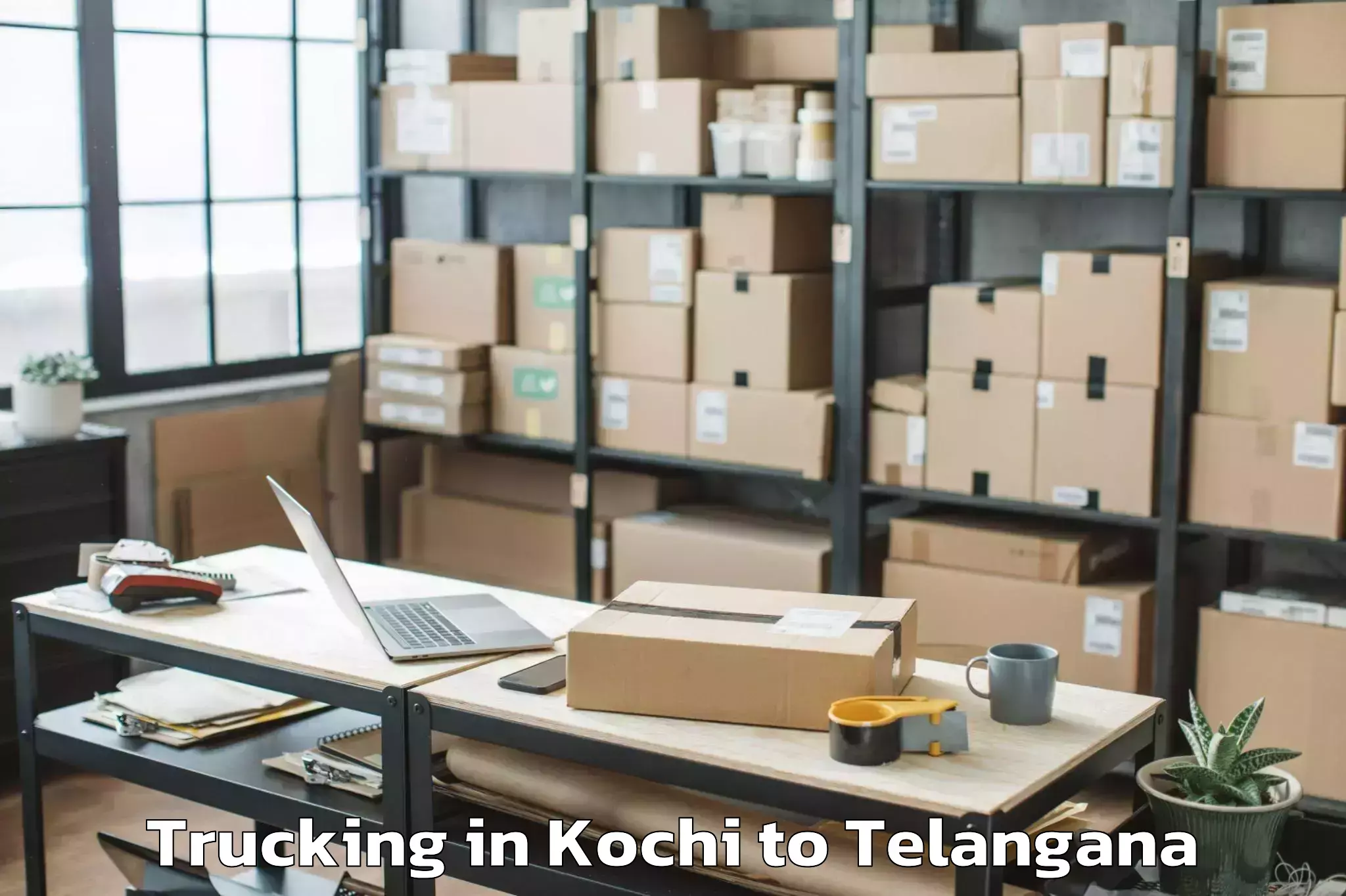 Top Kochi to Amangal Trucking Available